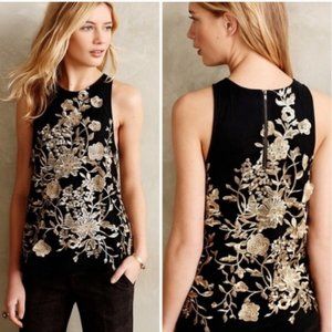 Anthropologie gold formal top XXSP NWT